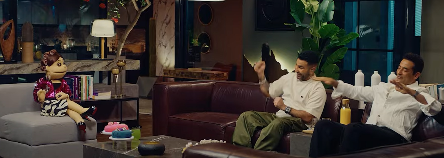 أغنية "برج الروقان" تجمع أحمد سعد وأبلة فاهيتا