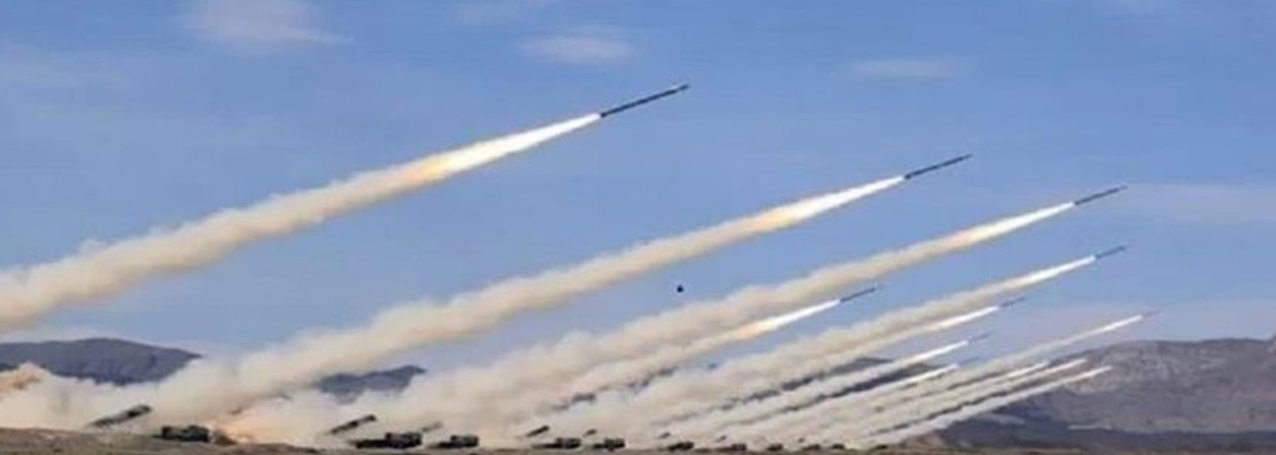 رشقة صاروخية كبيرة جداً تنطلق من جنوب لبنان باتجاه شمال فلسطين المحتلة