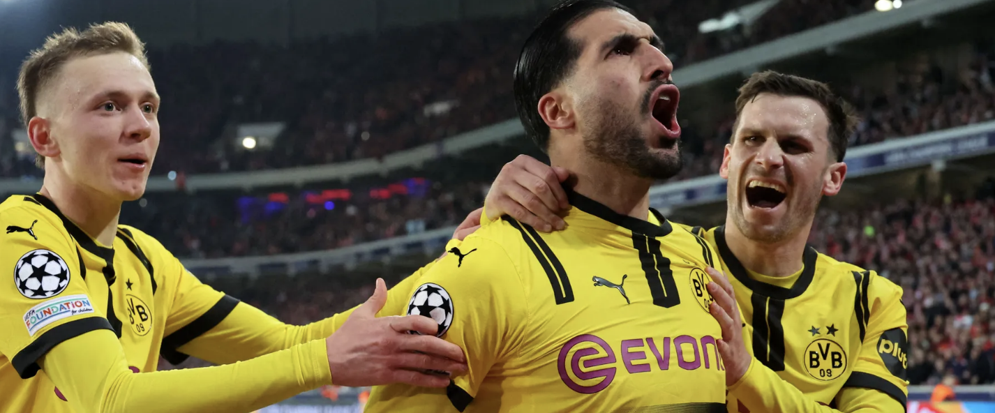 دورتموند يواجه برشلونة بدور الثمانية لأبطال أوروبا