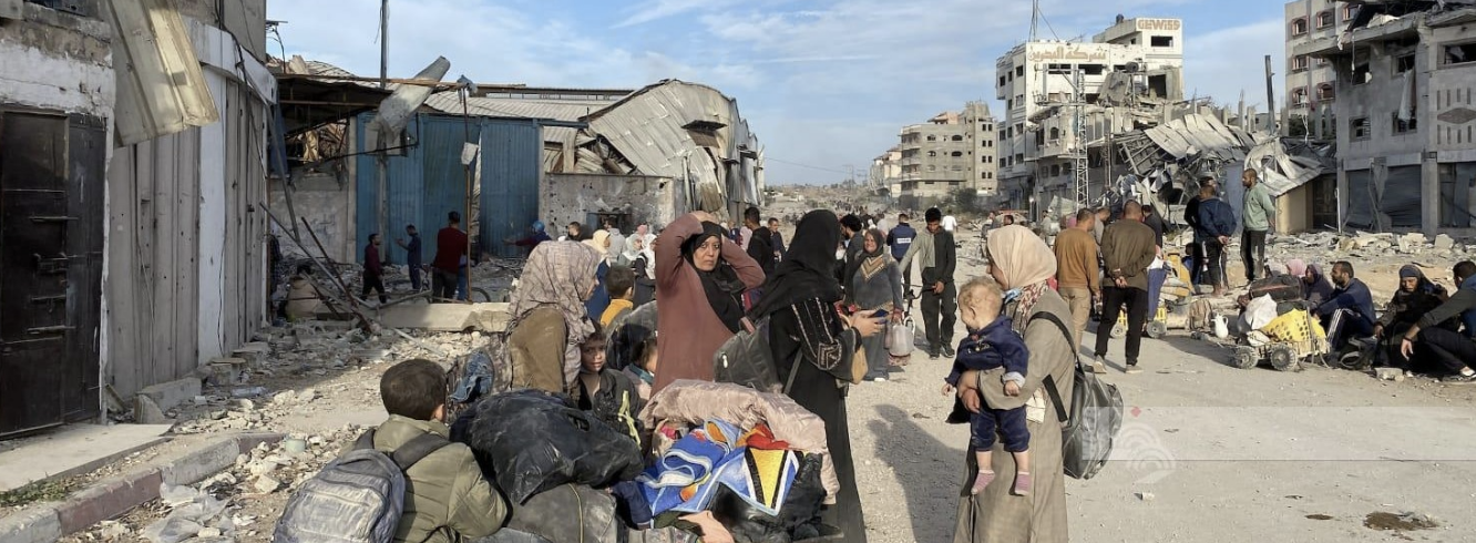 الاحتلال يجبر المواطنين على النزوح قسرا من مناطق في شمال قطاع غزة