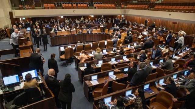 فشل تمرير مشروع لحل الكنيست الإسرائيلية