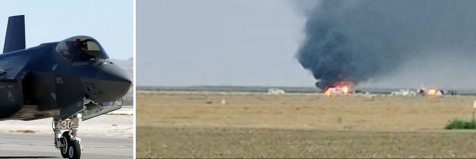 تحطم واحتراق ثاني مقاتلة أميركية "إف- 35" خلال عام