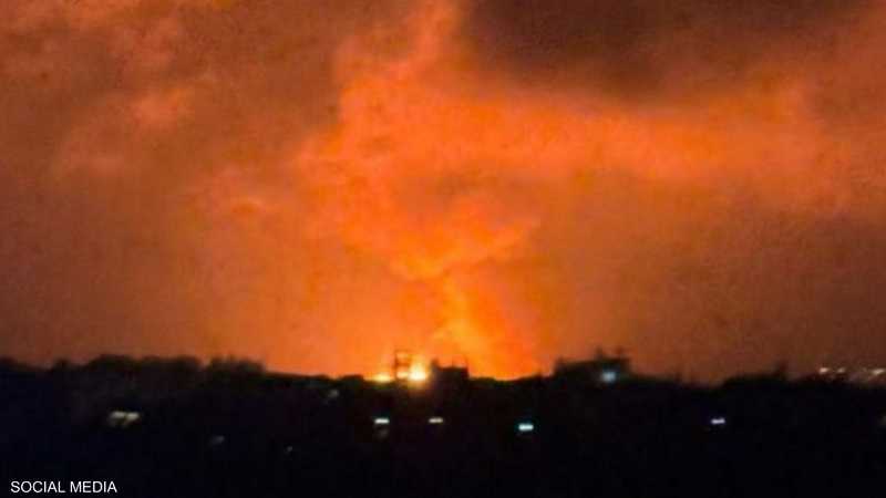 غارات اسرائيليه مكثفه على مواقع حزب الله جنوب لبنان