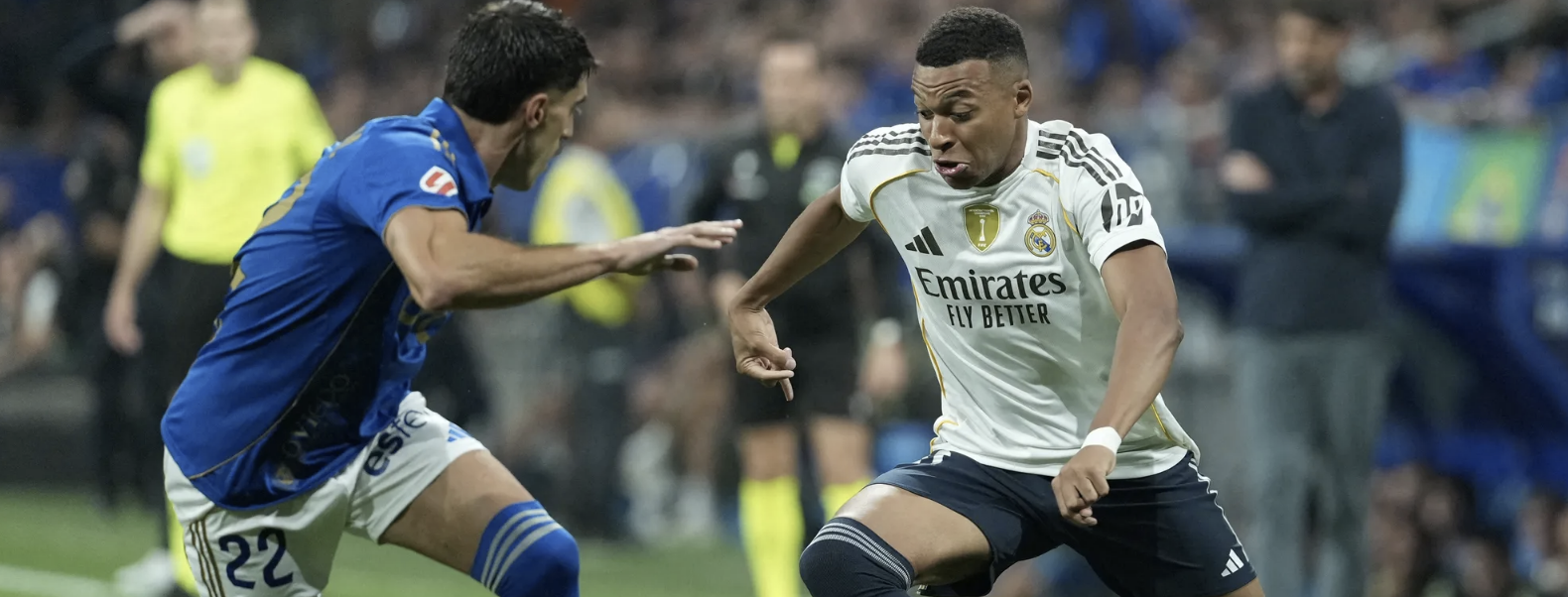 ريال مدريد يقسو على أوفييدو بثلاثية مبابي وفينيسيوس