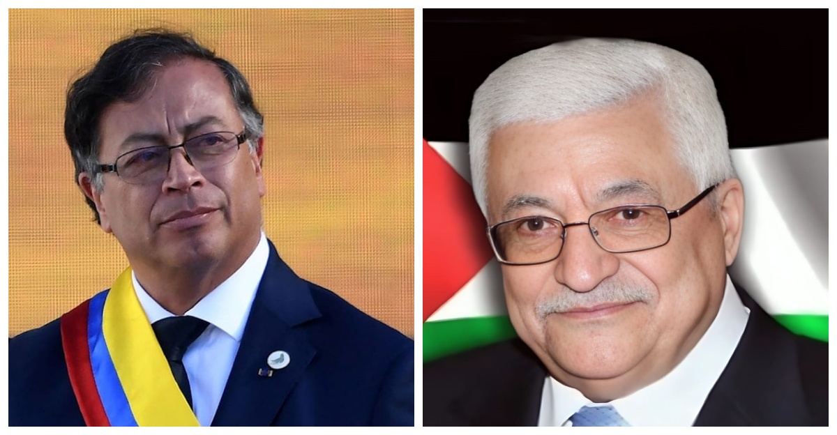 الرئيس يجتمع مع نظيره الكولومبي ويشكره على مواقف بلاده