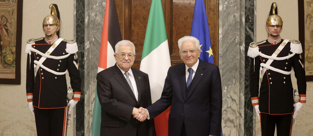 الرئيس يجتمع مع نظيره الإيطالي