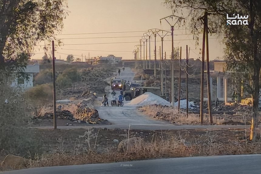 قوات إسرائيلية تضع حواجز ترابية جنوب سوريا