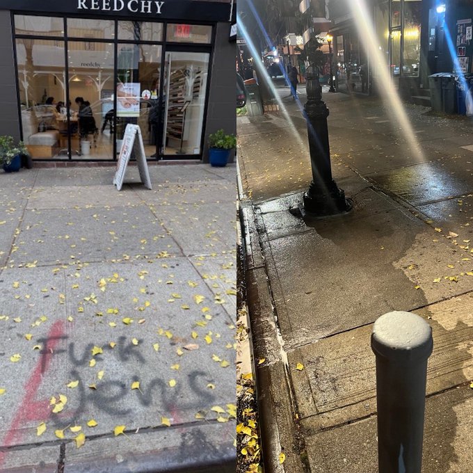 كتابات مناهضة لليهود في بروكلين نيويورك وممداني يدين معاداة السامية