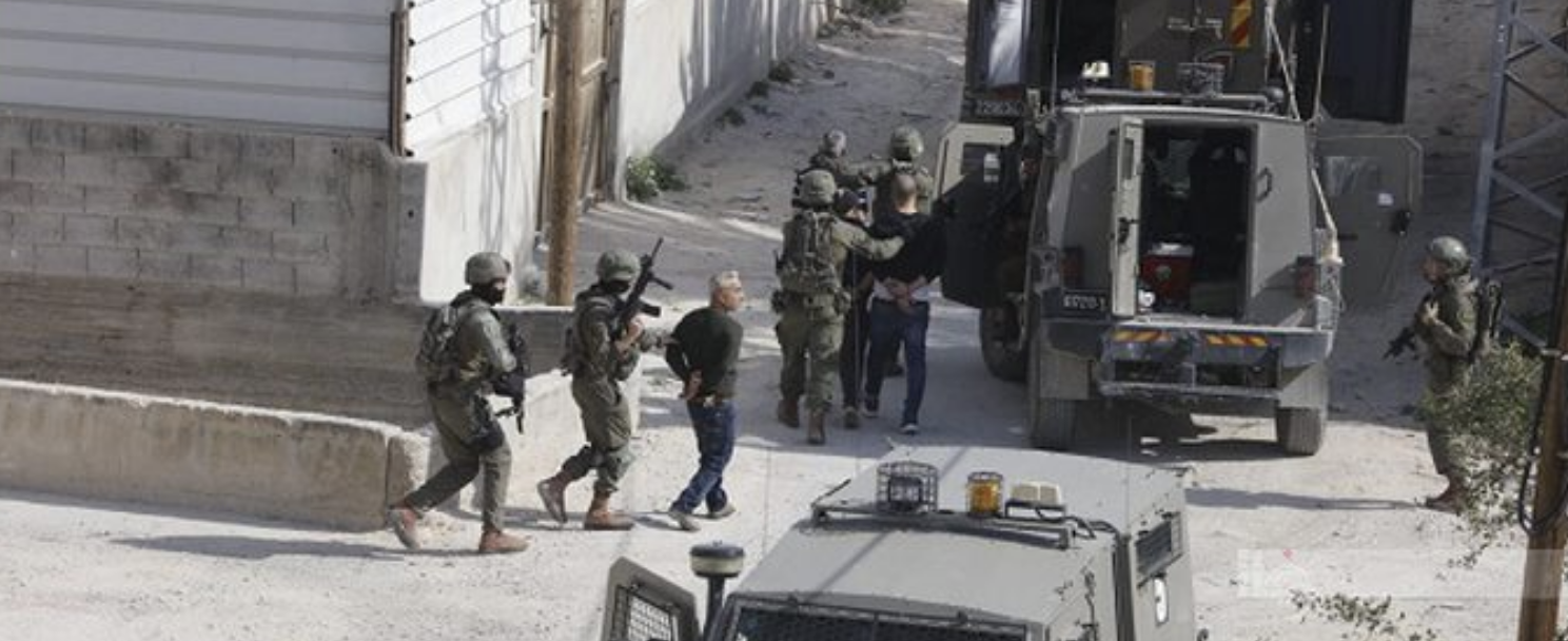 قوات الاحتلال تعتقل تسعة مواطنين من مدينة نابلس ومخيم بلاطة