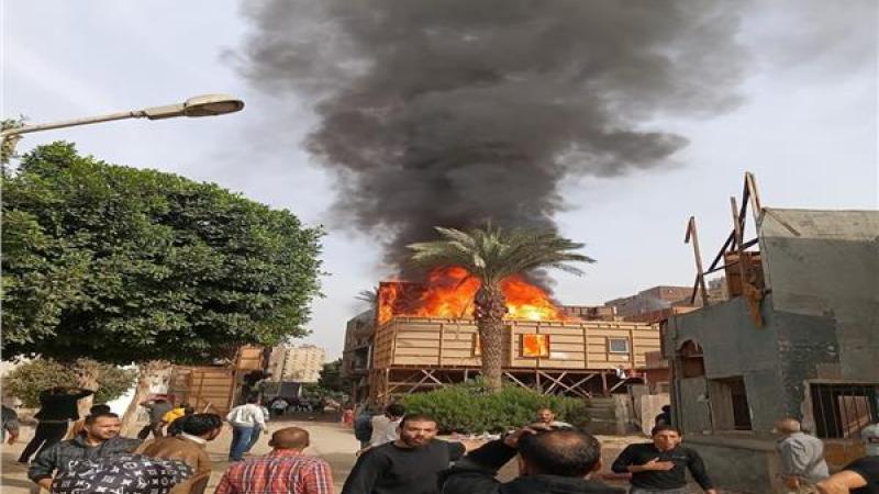 حريق ضخم يوقف تصوير الكينغ مؤقتًا