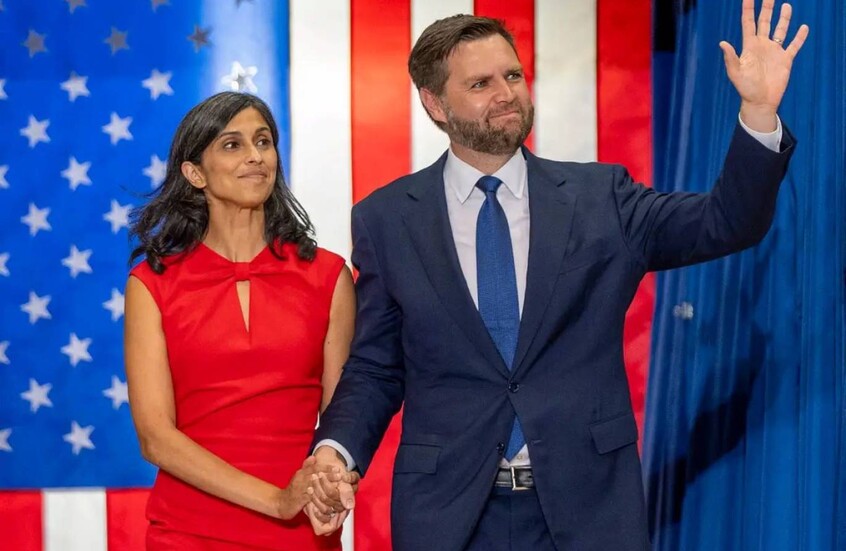 نائب الرئيس الأمريكي يوضح بعد تداول صورة له وهو يصرخ على زوجته