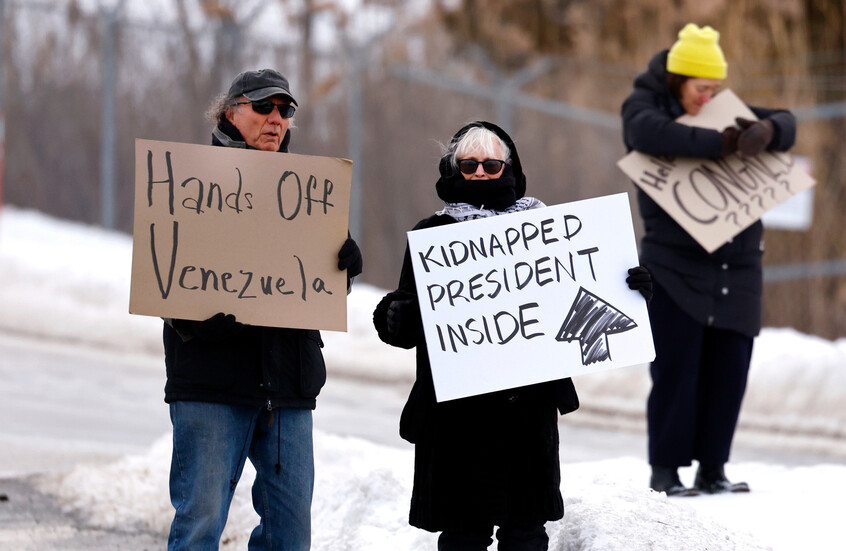 تظاهرات في نيويورك وعشرات المدن الأمريكية احتجاجا على التدخل العسكري في فنزويلا