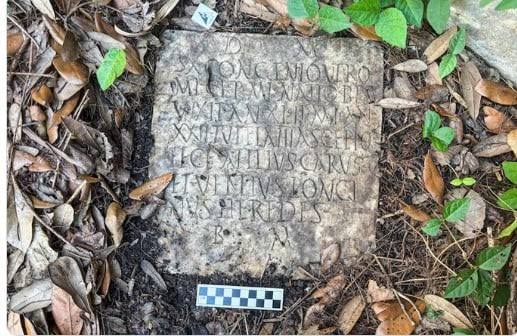 لوحة رومانية مفقودة تظهر في حديقة بأمريكا