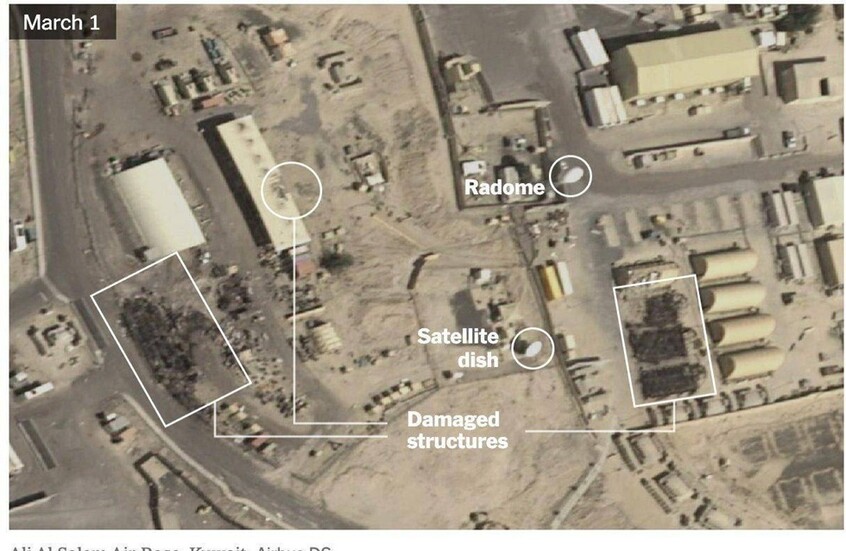 ضربات إيرانية تستهدف منظومات الاتصالات العسكرية الأمريكية في 7 مواقع في دول عربية